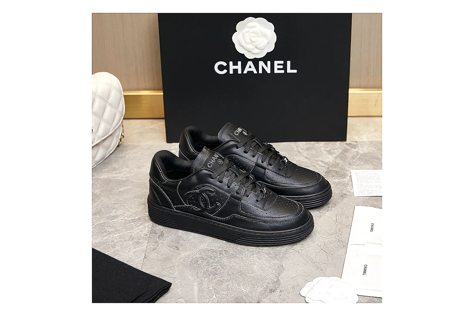 Kako QC Lab inspection photos for Chanel Black Runner Sneaker thumbnail 5