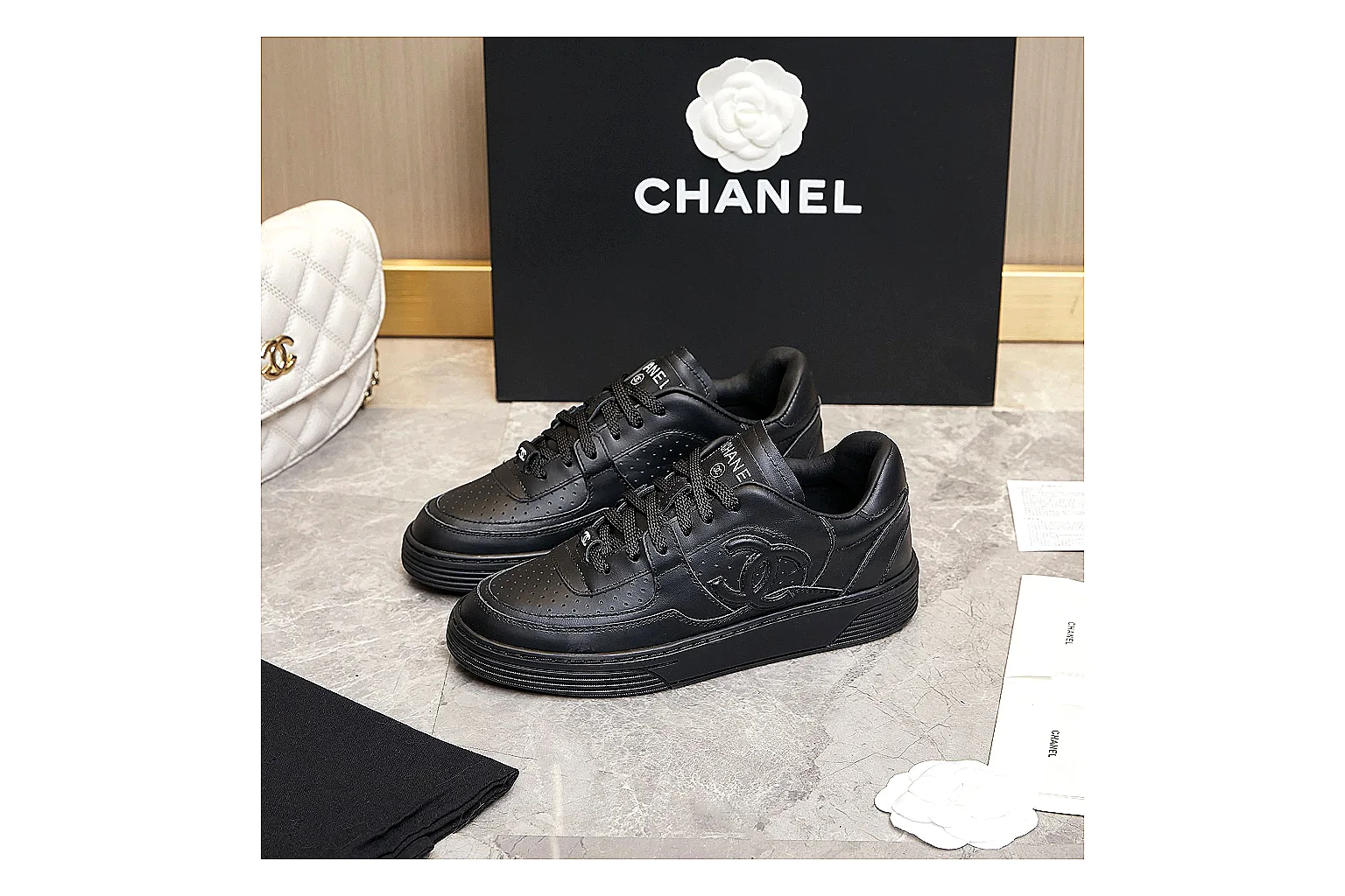 Kako QC Lab inspection photos for Chanel Black Runner Sneaker thumbnail 6