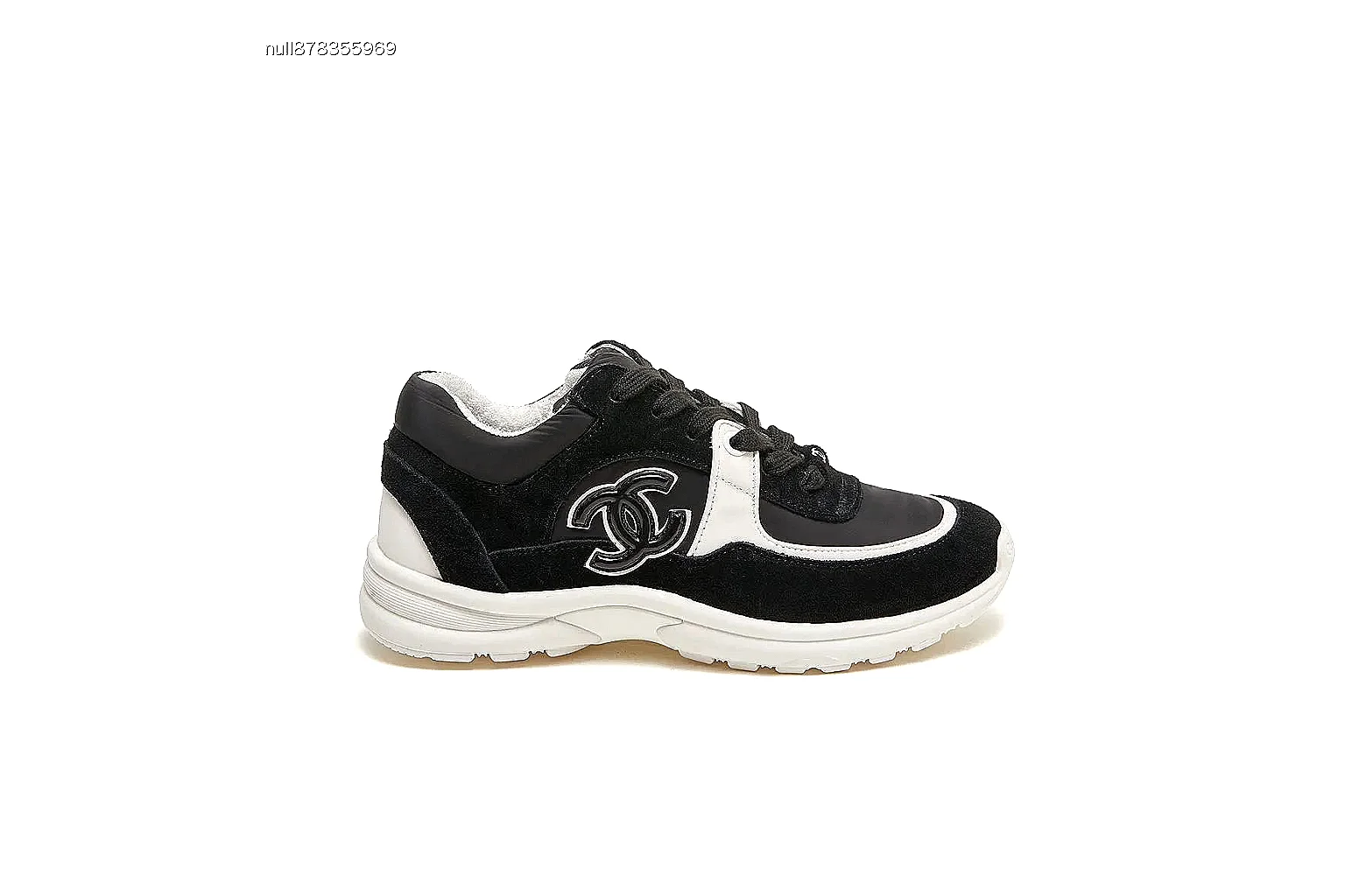 kakoqclab.com Chanel Black CC Low Sneaker 2417 black-white low-top image thumbnail 2