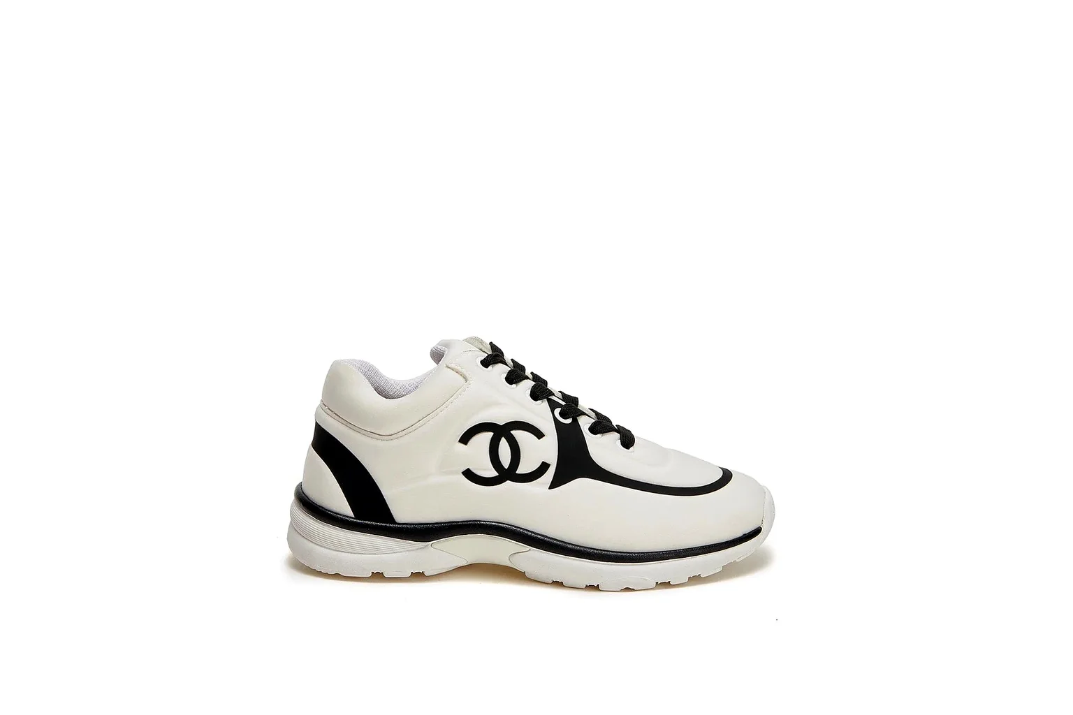 Chanel CC Low Top White Black luxury low top six photo view