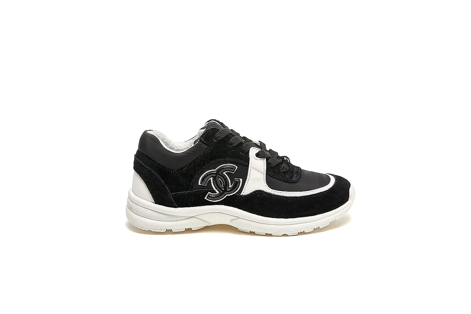kakoqclab.com Chanel Black White CC Runner 2802 Black White runner product image