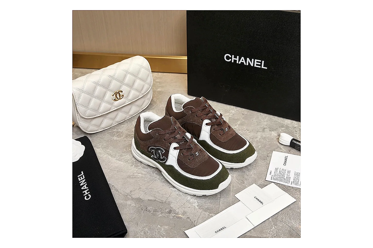 kakoqclab.com Chanel Brown CC Runner 2799 Brown runner product image thumbnail 6