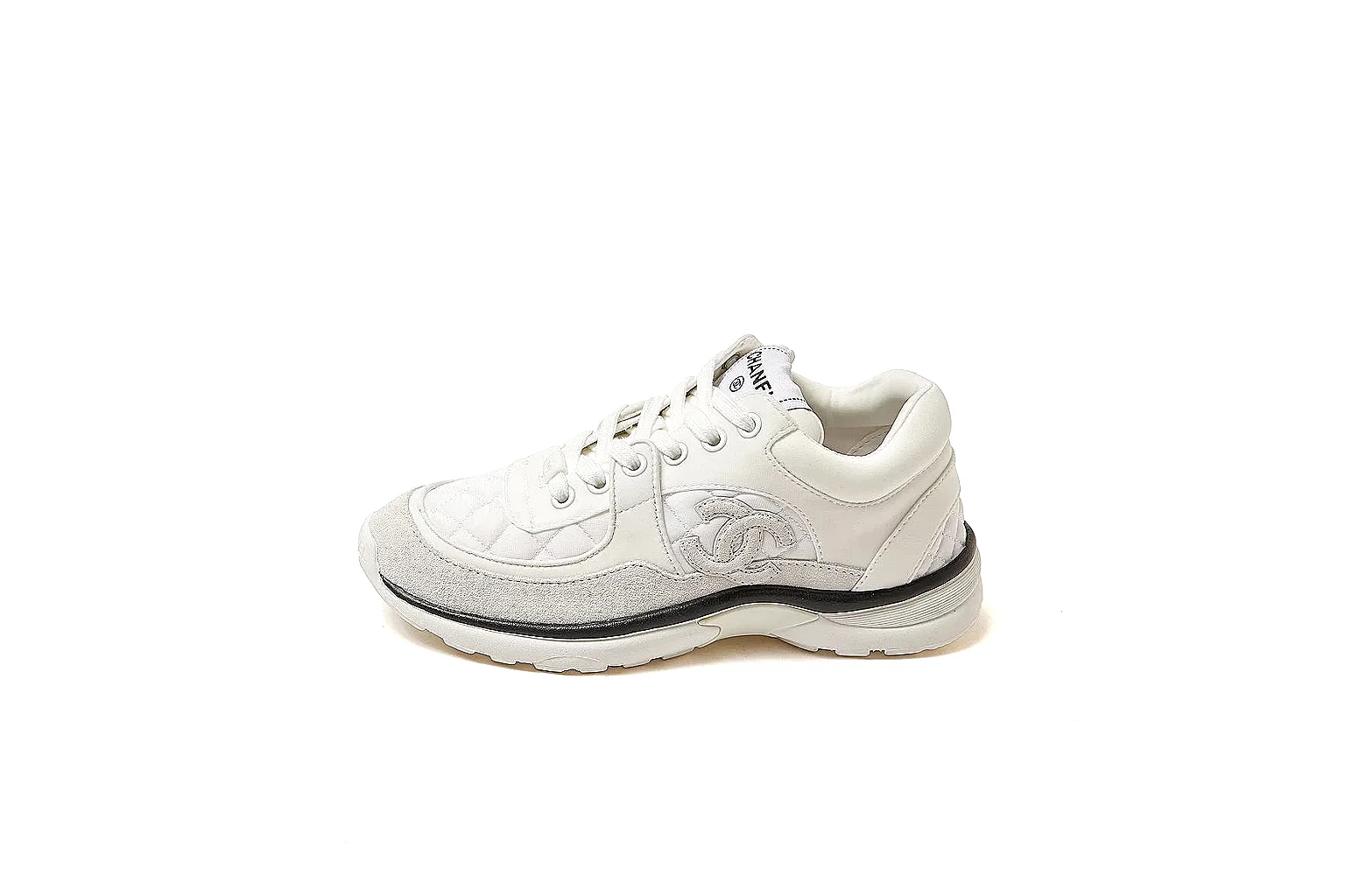 kakoqclab.com Chanel White CC Runner 2873 White runner product image