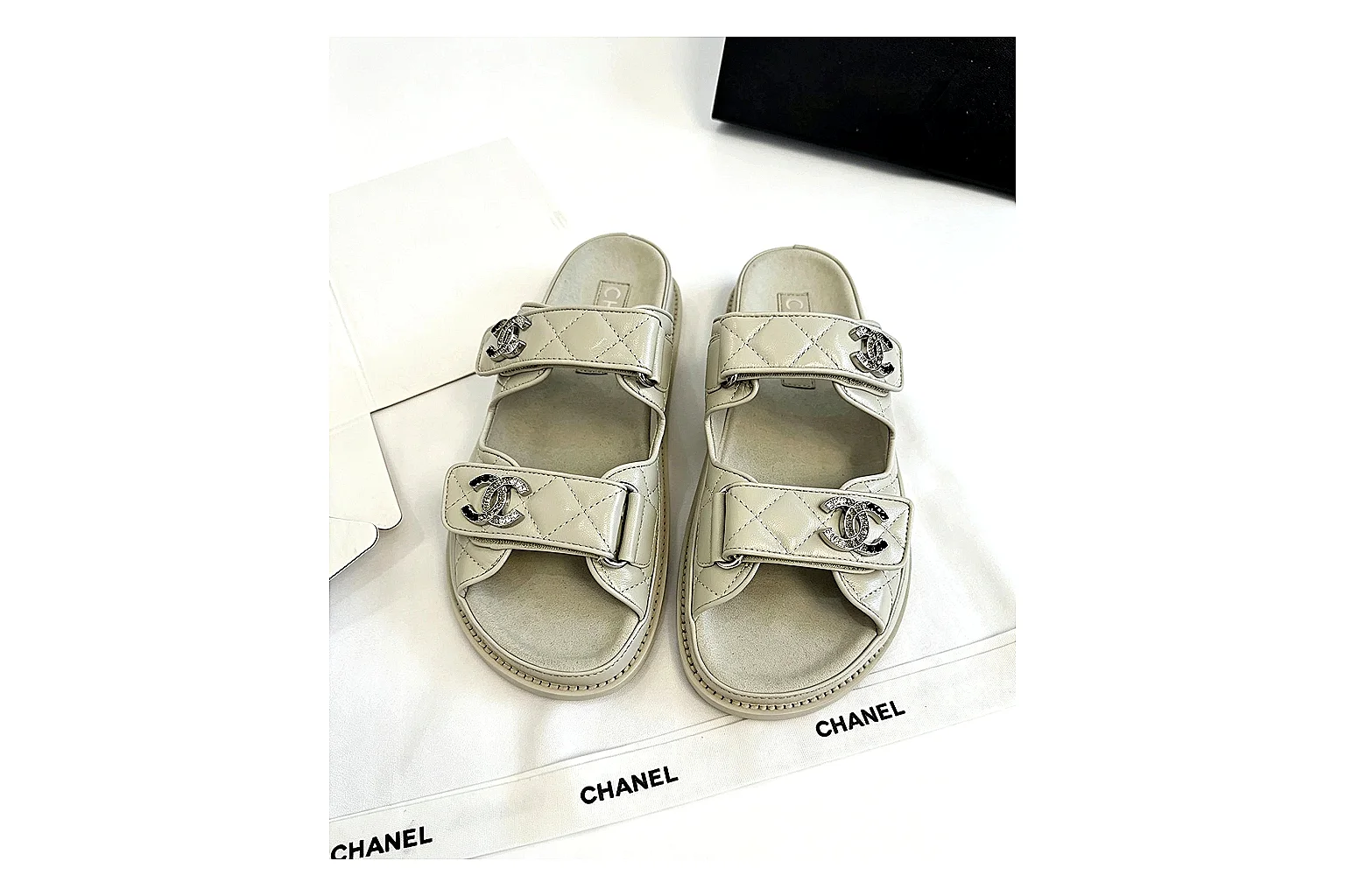 kakoqclab.com Chanel Strap Sandal Beige QC photo checklist six-photo gallery thumbnail 6