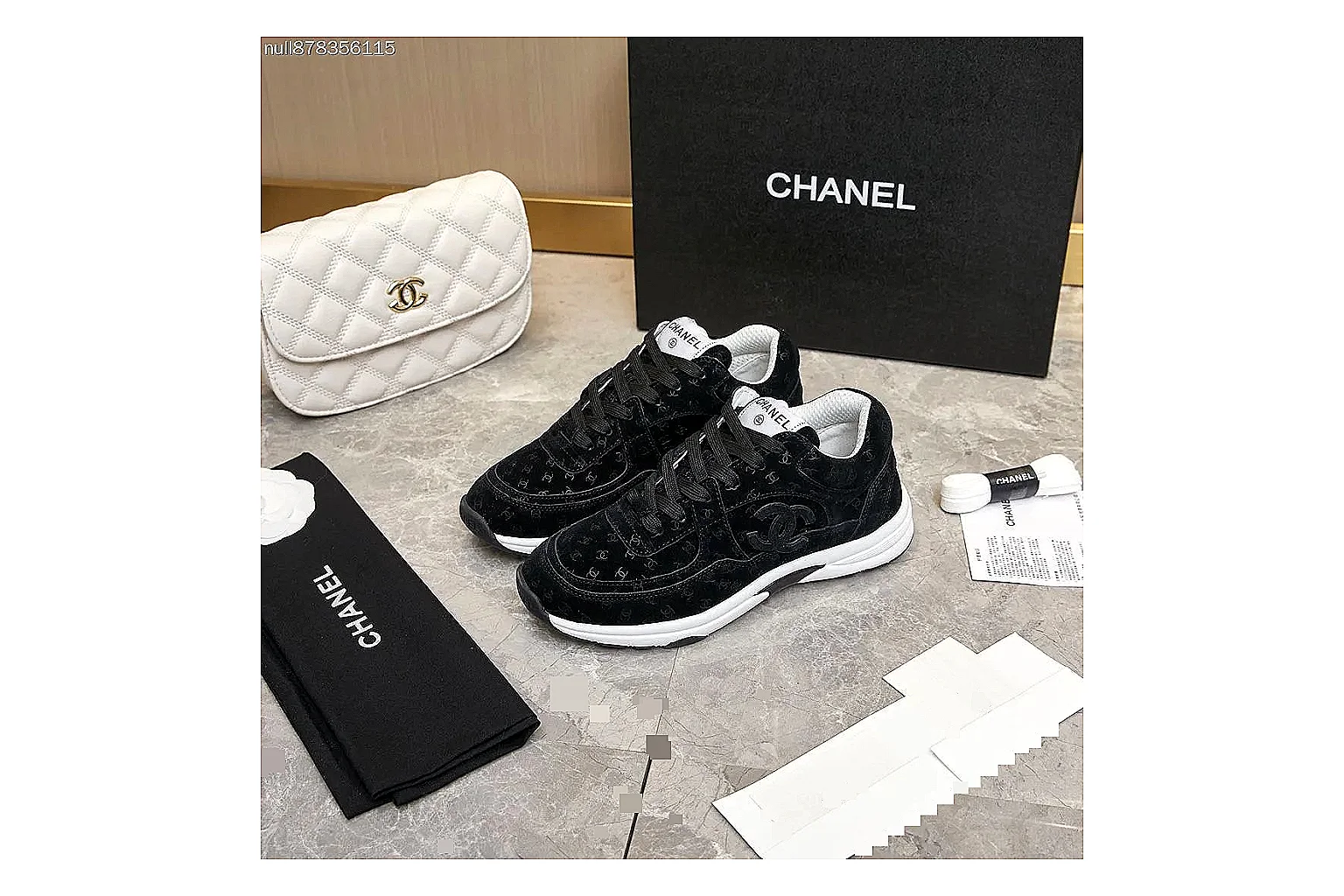 Kako QC Lab inspection photos for Chanel White Runner Sneaker thumbnail 2