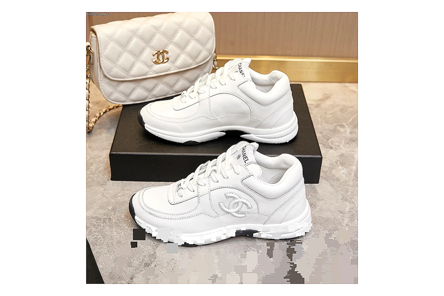 Kako QC Lab inspection photos for Chanel White Runner Sneaker thumbnail 2