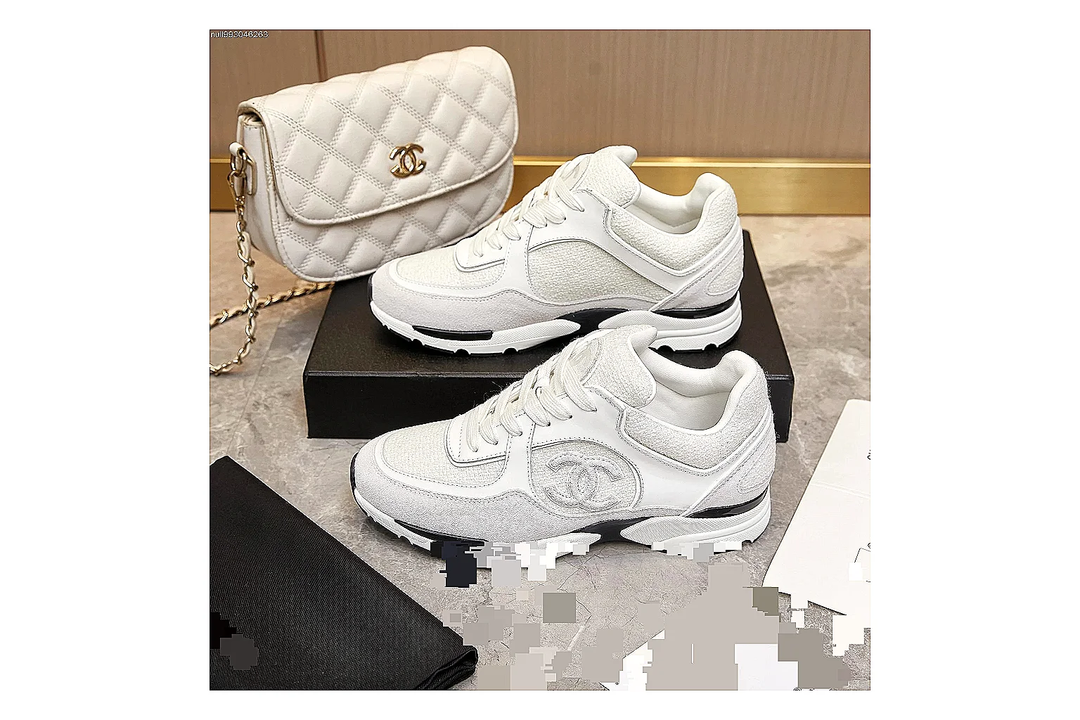 Kako QC Lab inspection photos for Chanel White Gray Runner Sneaker thumbnail 2