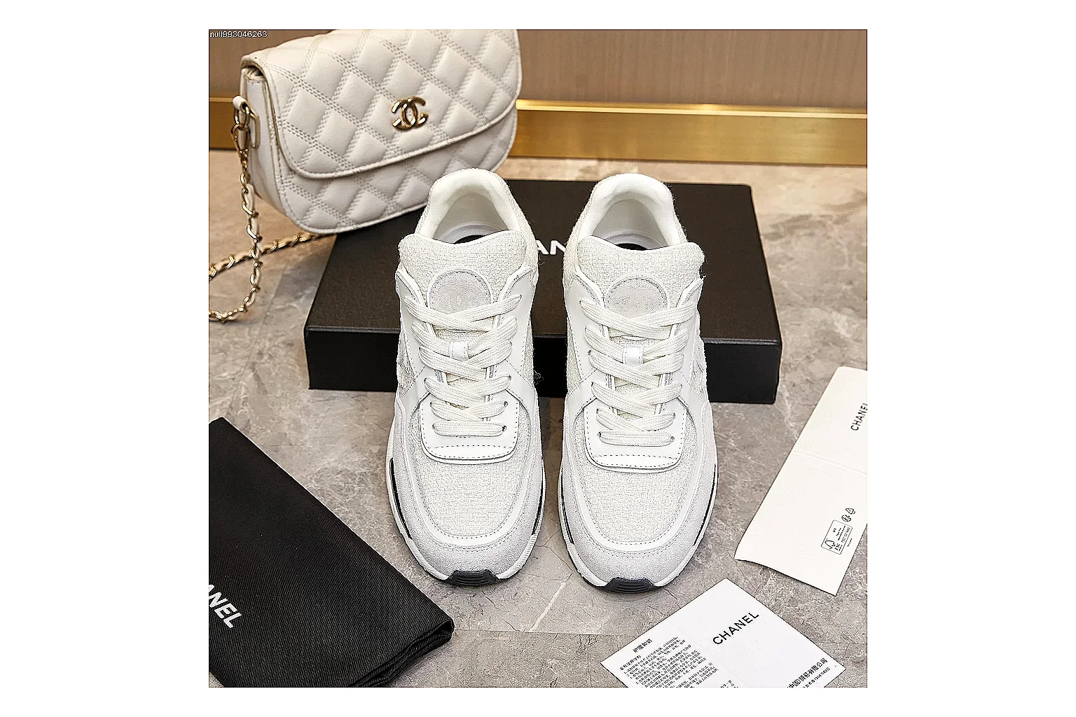 Kako QC Lab inspection photos for Chanel White Gray Runner Sneaker thumbnail 4