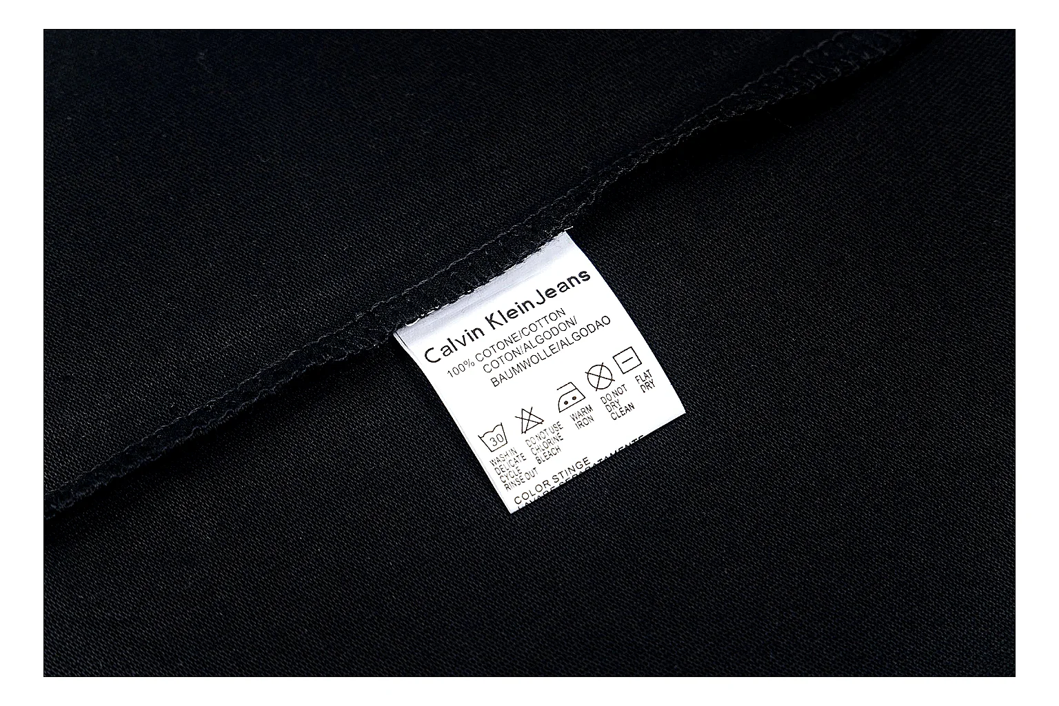 kakoqclab.com Calvin Klein Black Logo Tee 0547 Black short-sleeve-tee product image thumbnail 3