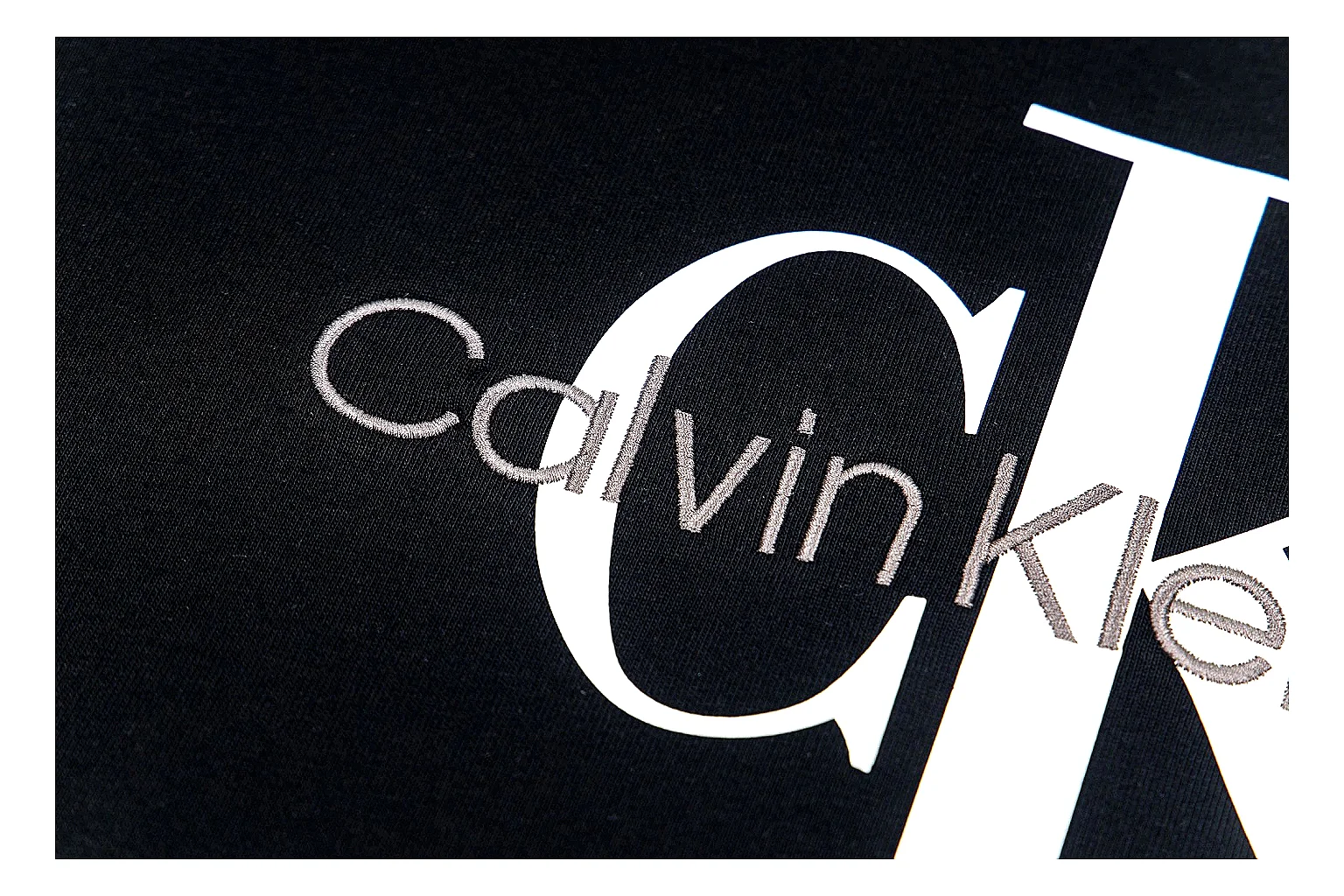 kakoqclab.com Calvin Klein Black CK Logo Logo Tee 0611 Black CK Logo short-sleeve-tee product image thumbnail 2