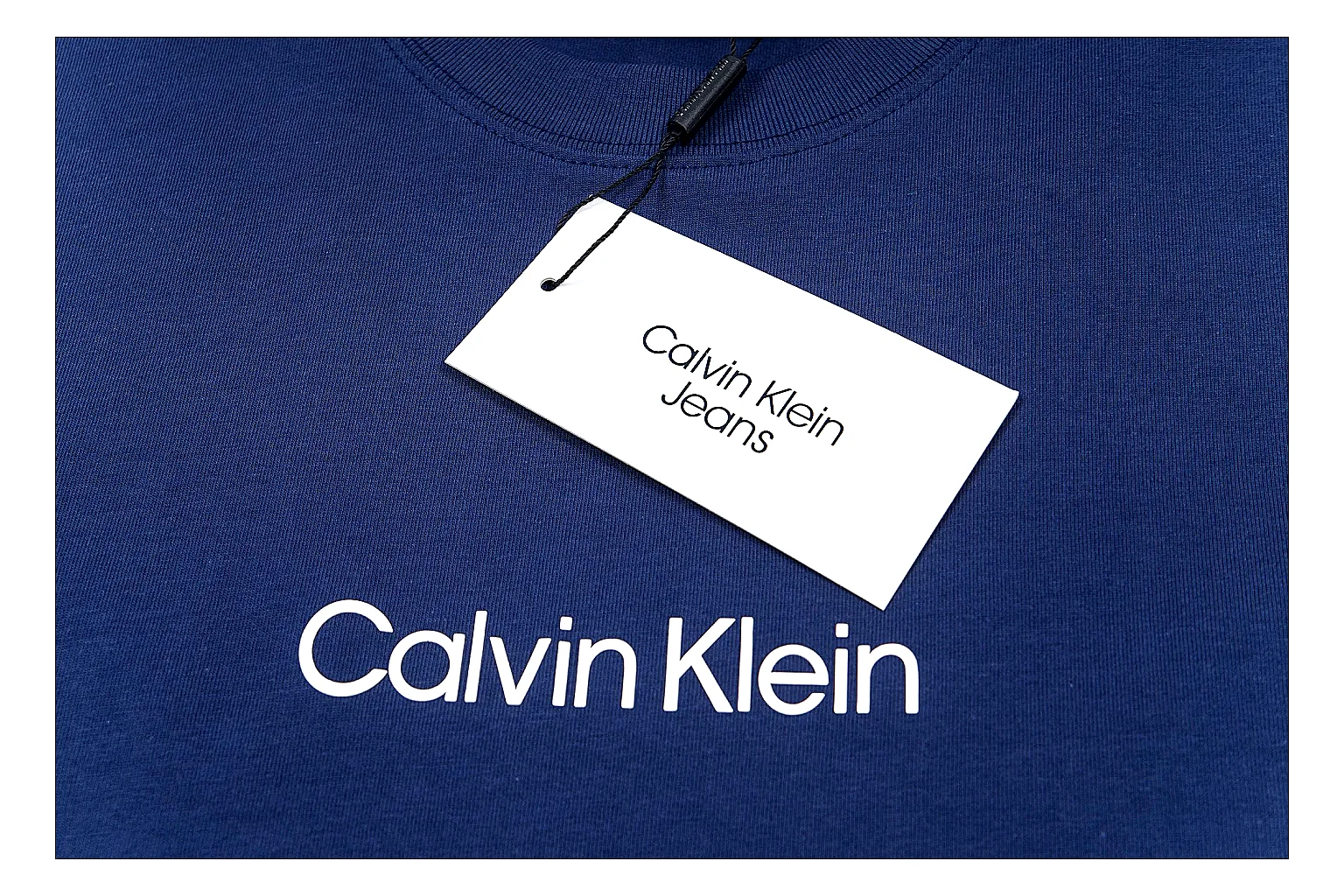 kakoqclab.com Calvin Klein Blue Logo Tee 0577 Blue short-sleeve-tee product image thumbnail 3