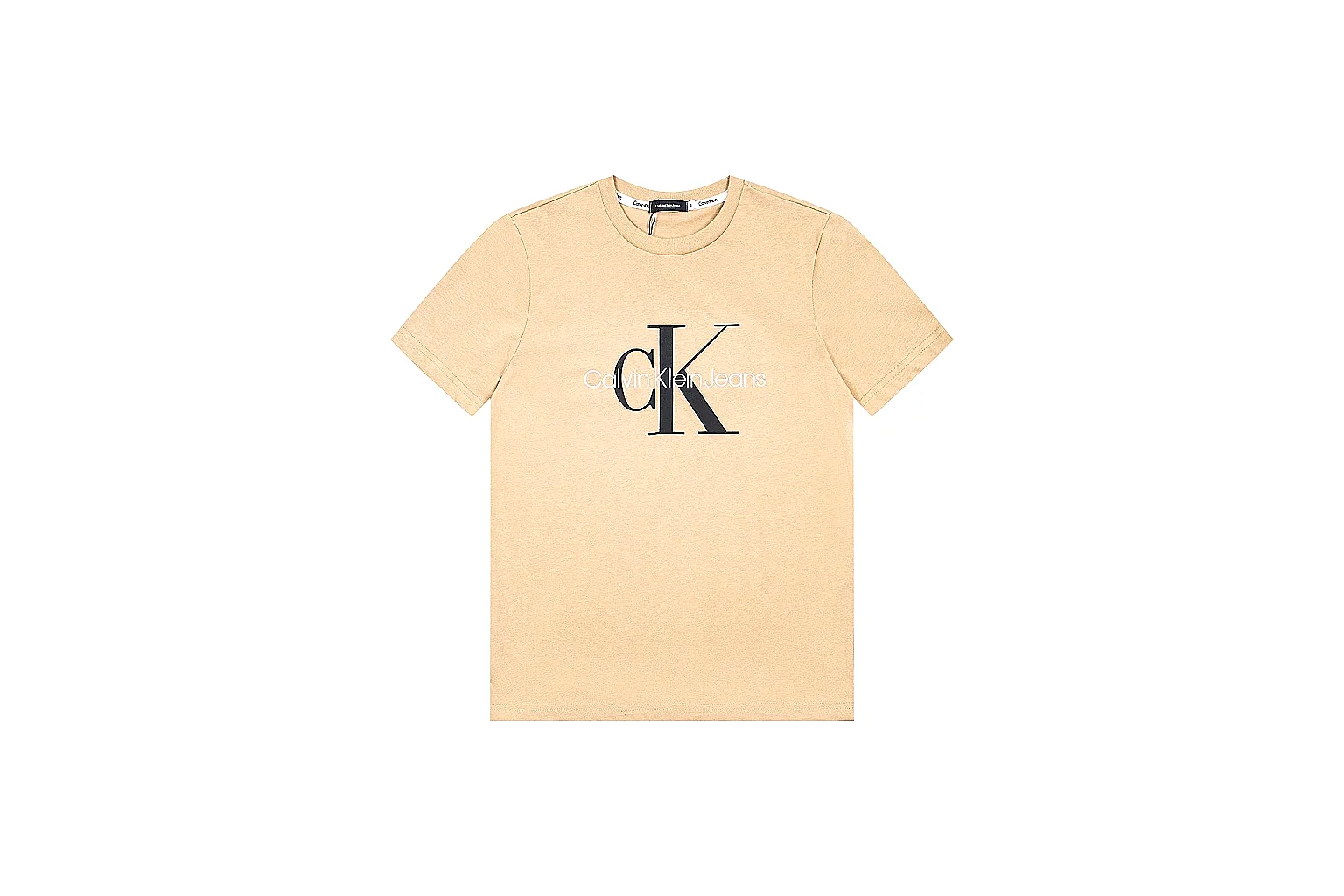 kakoqclab.com Calvin Klein Cream Logo Logo Tee 0597 Cream Logo short-sleeve-tee product image