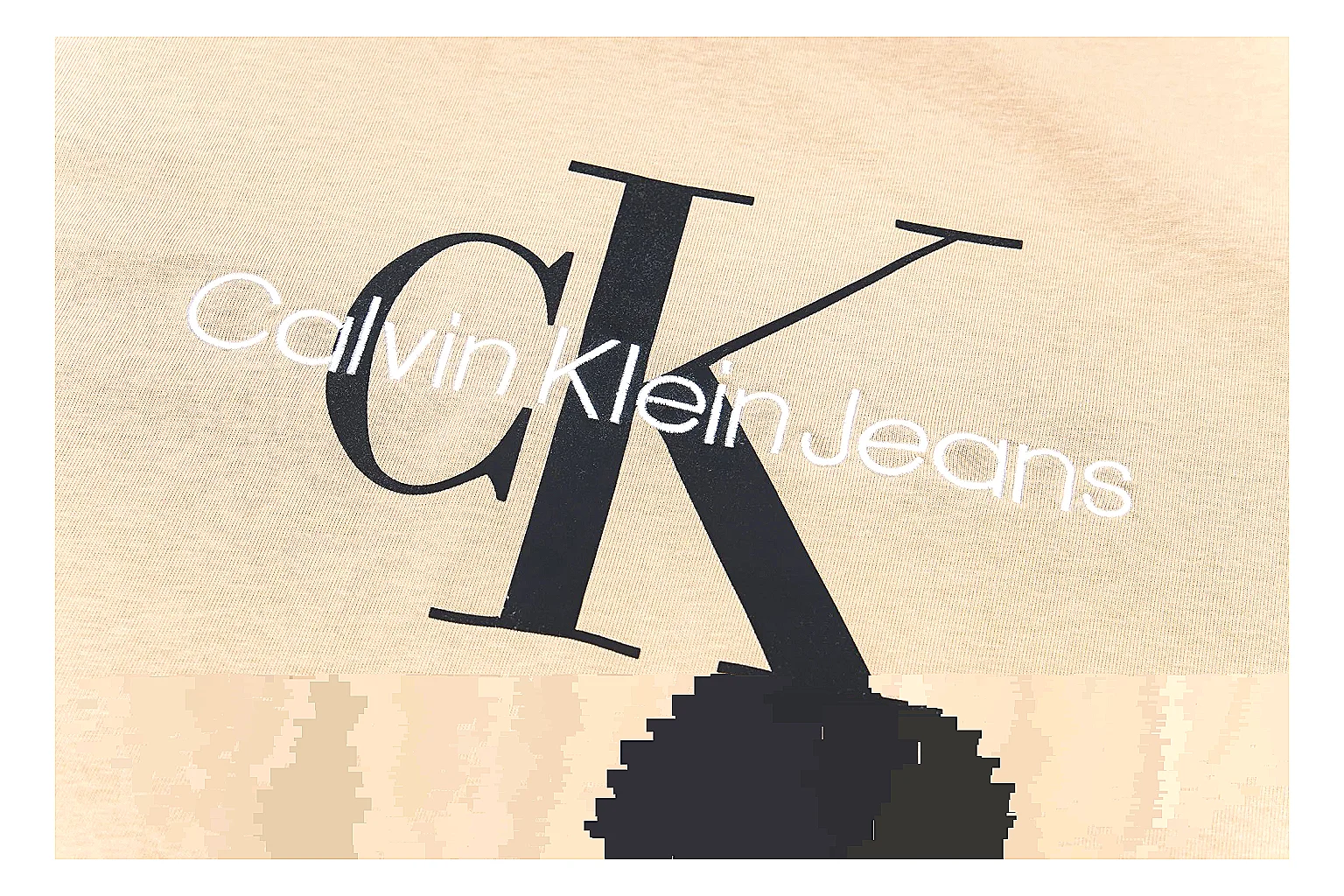 kakoqclab.com Calvin Klein Cream Logo Logo Tee 0597 Cream Logo short-sleeve-tee product image thumbnail 5