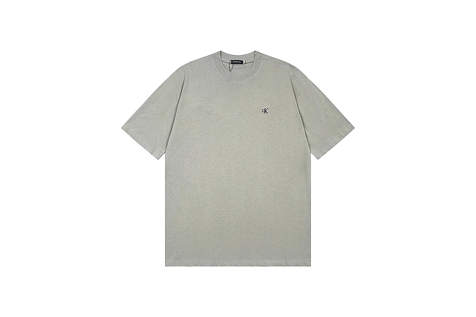 kakoqclab.com Calvin Klein Grey Small Logo Logo Tee 0554 Grey Small Logo short-sleeve-tee product image