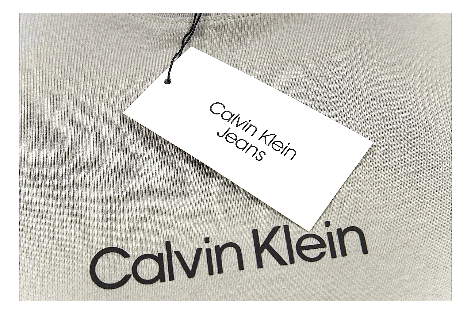 kakoqclab.com Calvin Klein Grey Logo Tee 0568 Grey short-sleeve-tee product image thumbnail 3