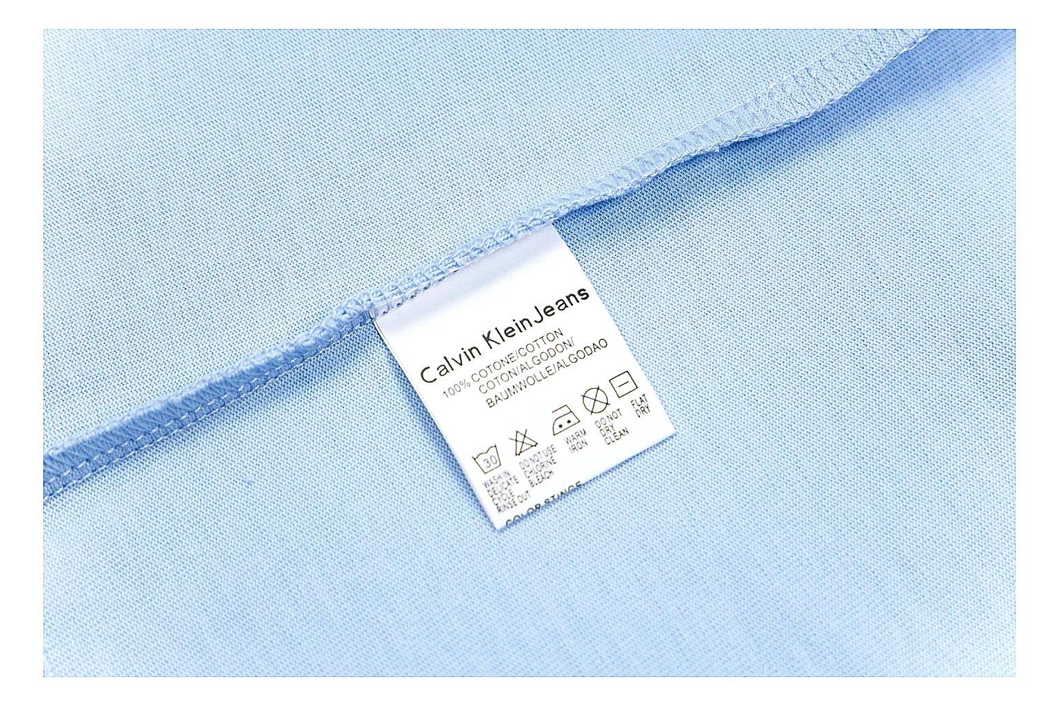 kakoqclab.com Calvin Klein Light Blue Logo Logo Tee 0602 Light Blue Logo short-sleeve-tee product image thumbnail 2