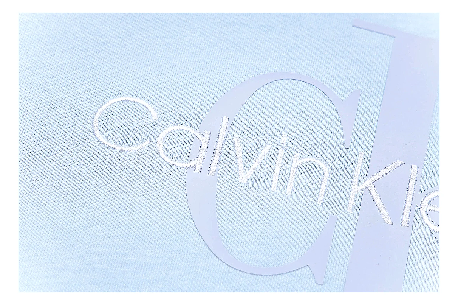 kakoqclab.com Calvin Klein Light Blue Logo Logo Tee 0602 Light Blue Logo short-sleeve-tee product image thumbnail 3