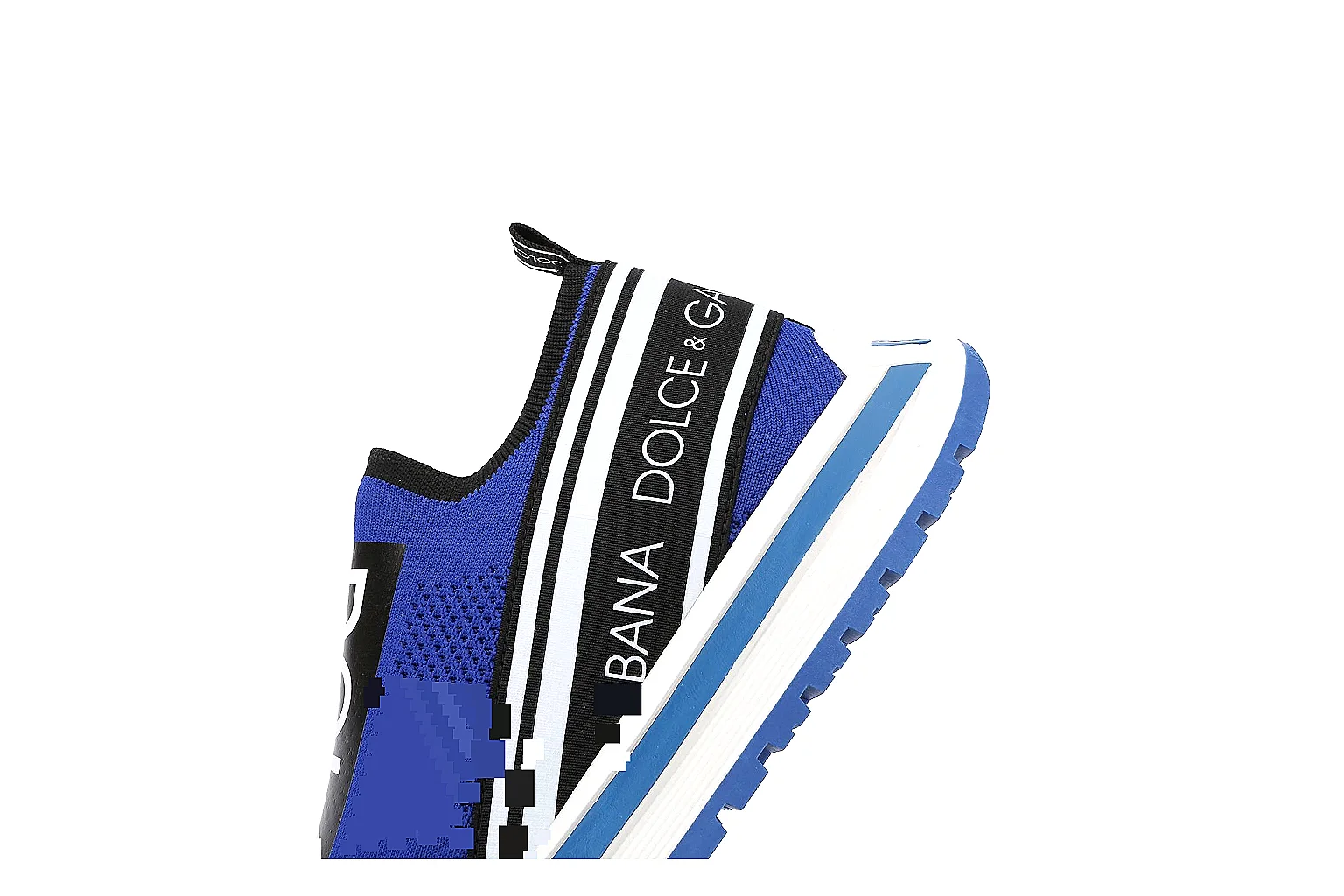 Dolce & Gabbana Logo Runner Blue Sneaker 0688 QC angle reference with side and outsole views thumbnail 5
