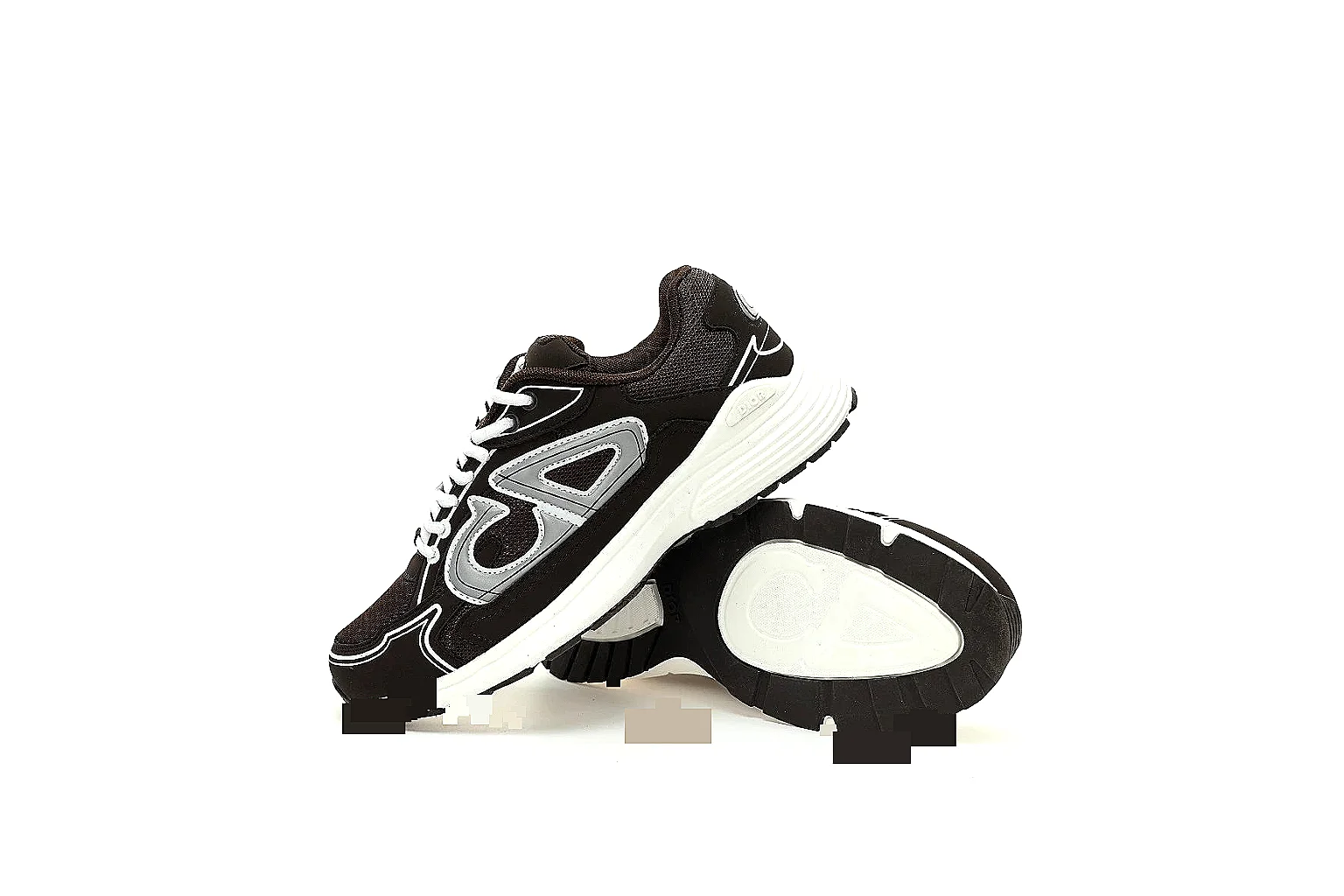 Dior B30 style sneaker Black White 5064 QC photo checklist six-photo gallery thumbnail 2
