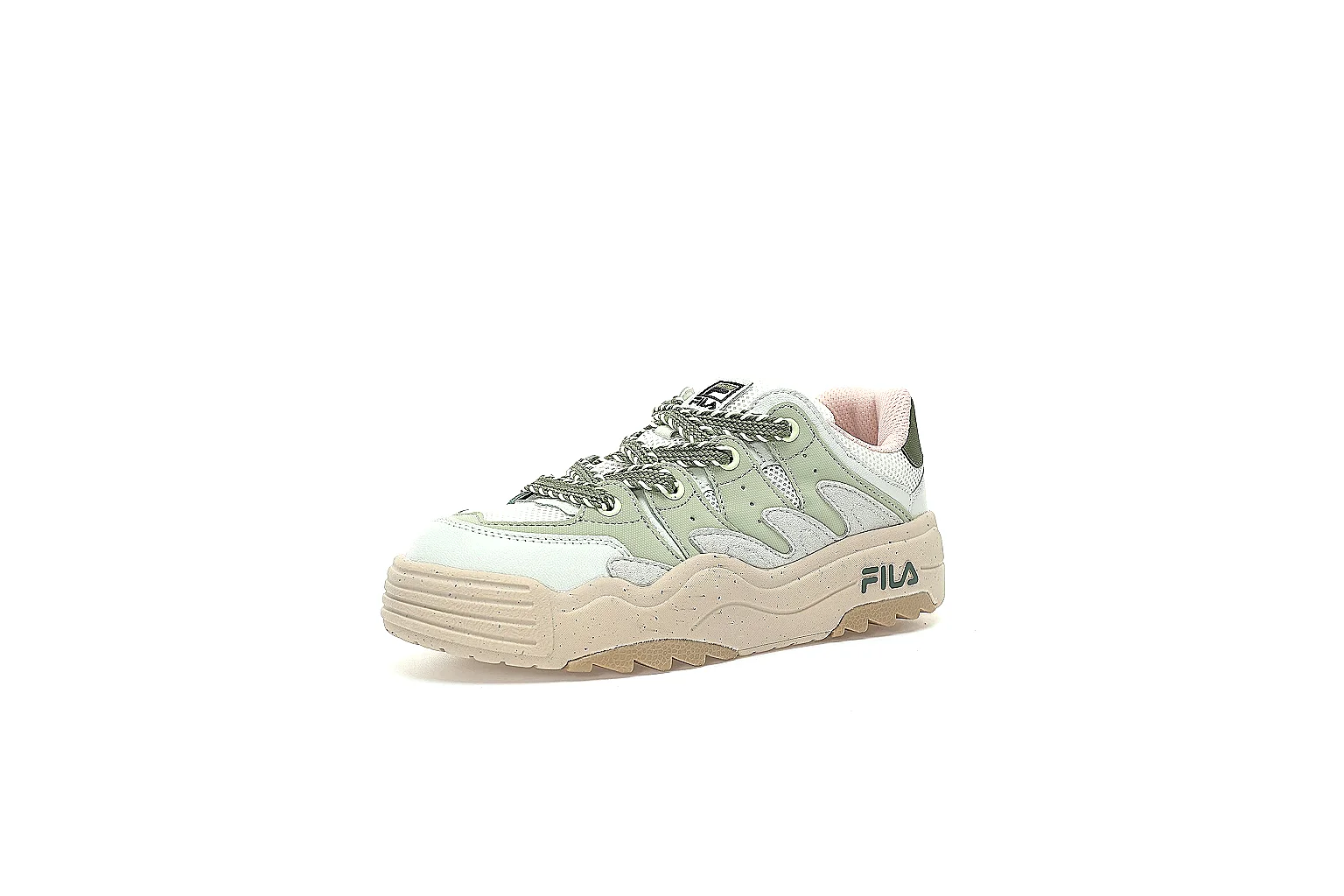 Kako QC Lab inspection photos for Fila Beige Green Low Sneaker