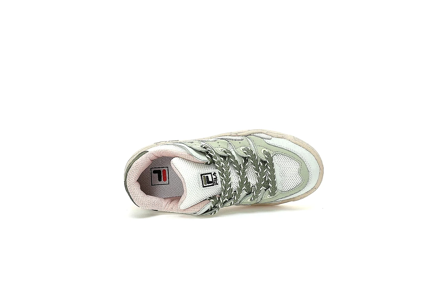 Kako QC Lab inspection photos for Fila Beige Green Low Sneaker