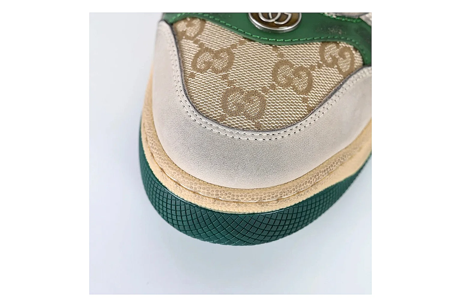 kakoqclab.com Gucci Ace Cream Green QC photo checklist six-photo gallery thumbnail 3