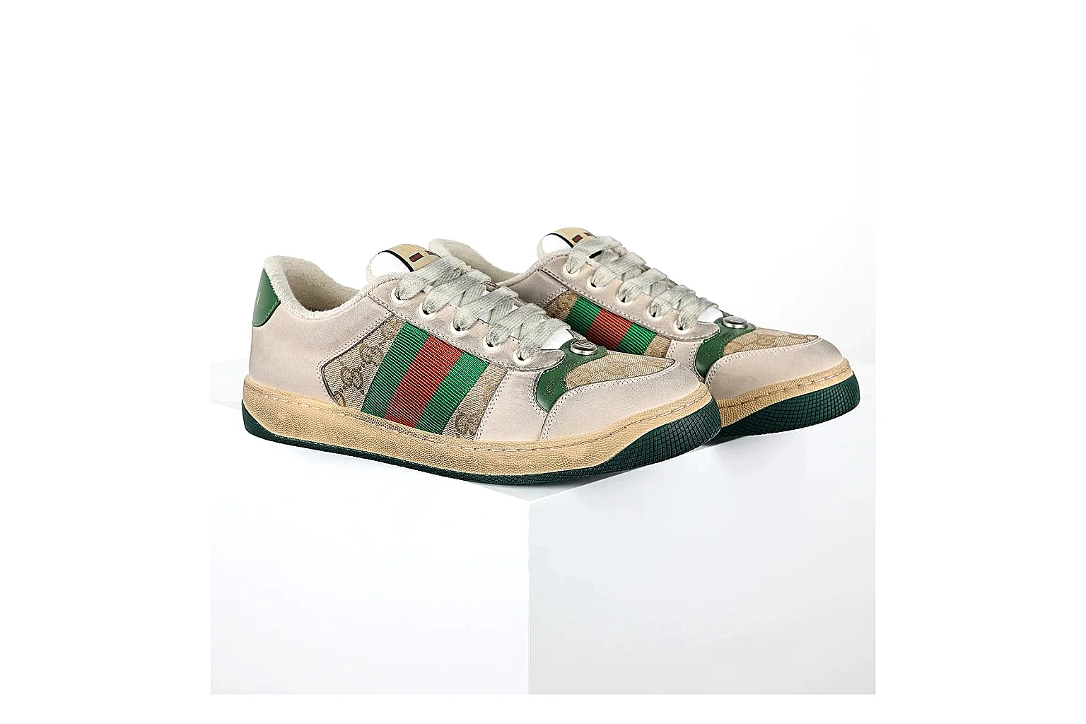 kakoqclab.com Gucci Ace Cream Green QC photo checklist six-photo gallery thumbnail 6