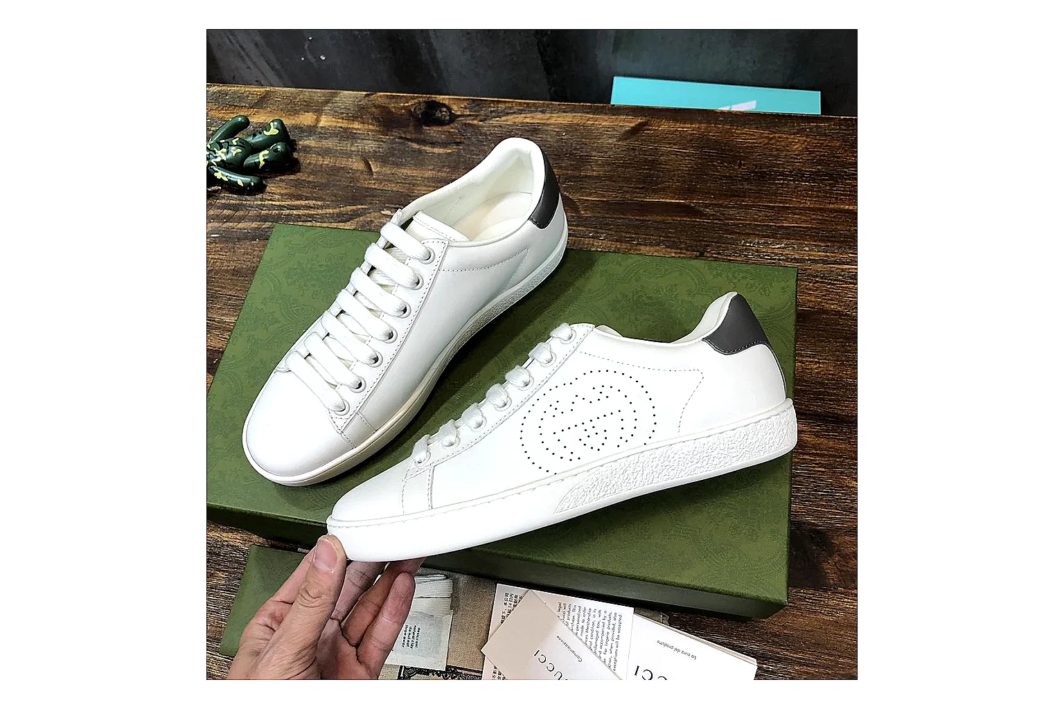 kakoqclab.com Gucci Ace White QC photo checklist six-photo gallery