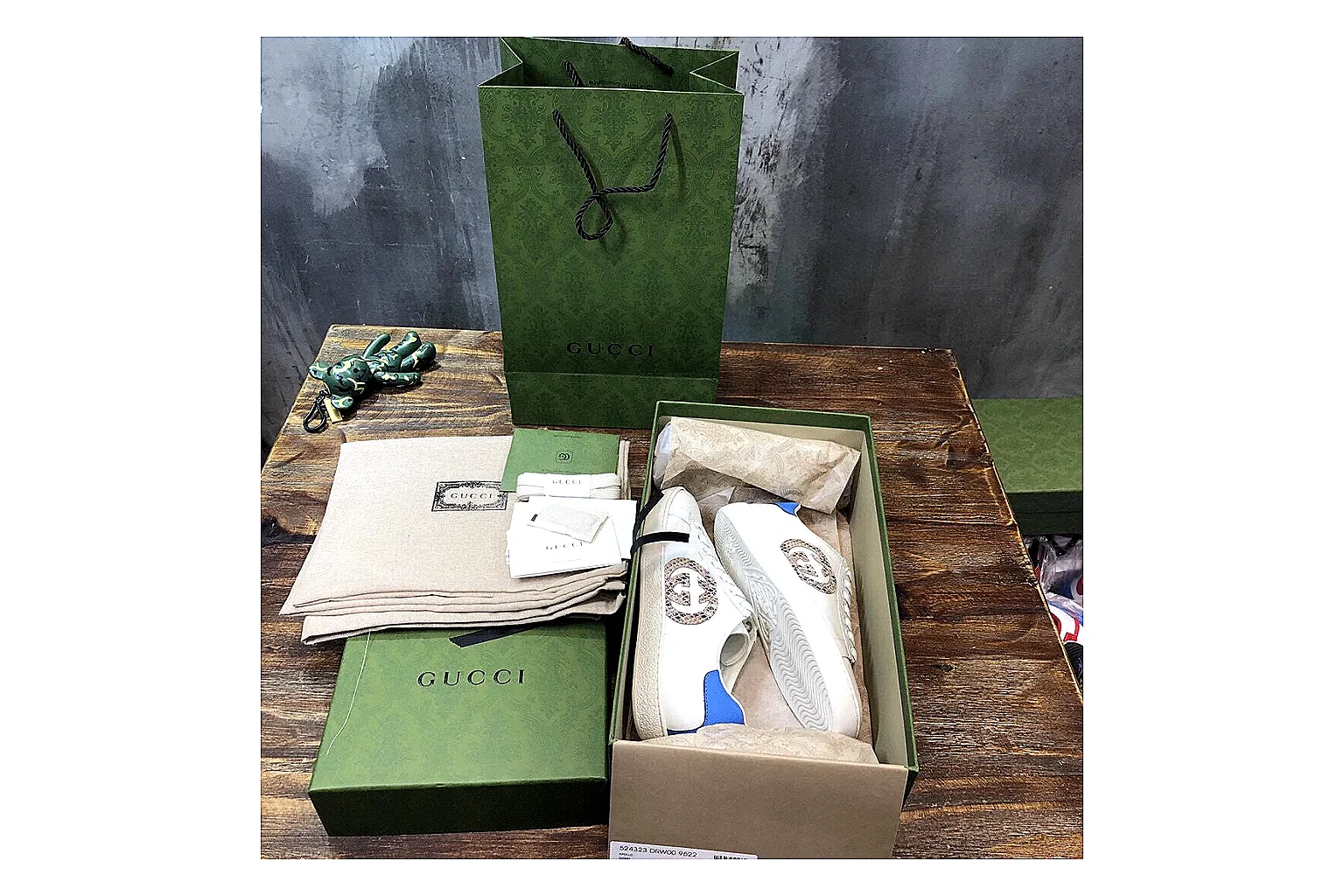 kakoqclab.com Gucci Ace White Green QC photo checklist six-photo gallery thumbnail 5
