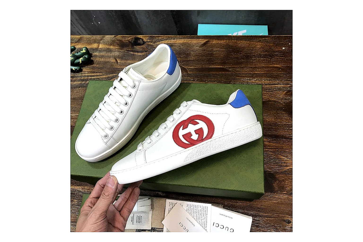 kakoqclab.com Gucci Ace White Multicolor QC photo checklist six-photo gallery