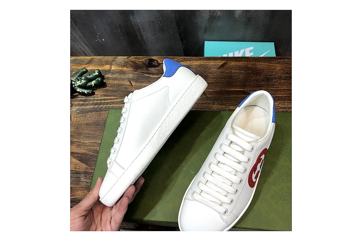 kakoqclab.com Gucci Ace White Multicolor QC photo checklist six-photo gallery thumbnail 3