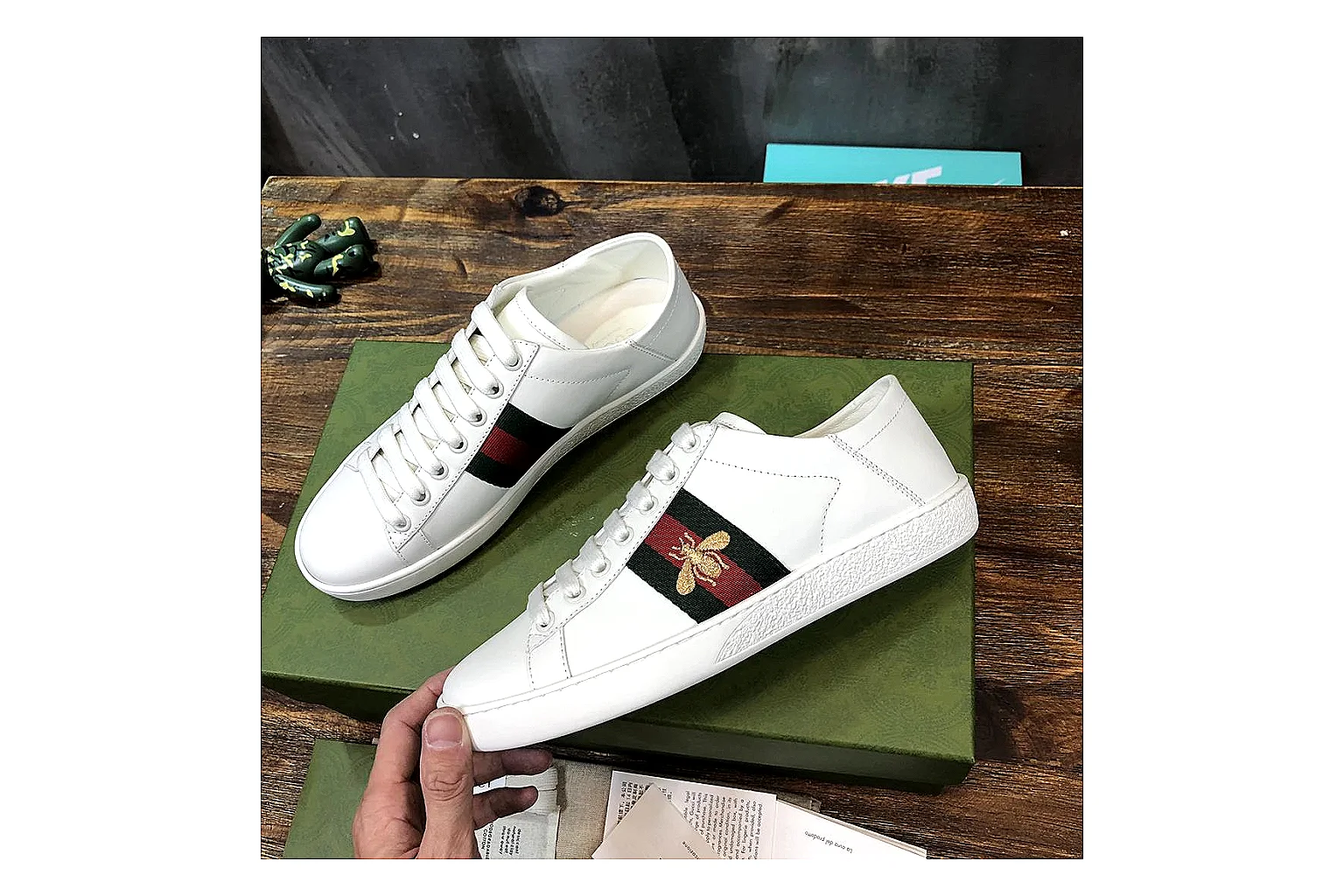 kakoqclab.com Gucci Ace White Red QC photo checklist six-photo gallery