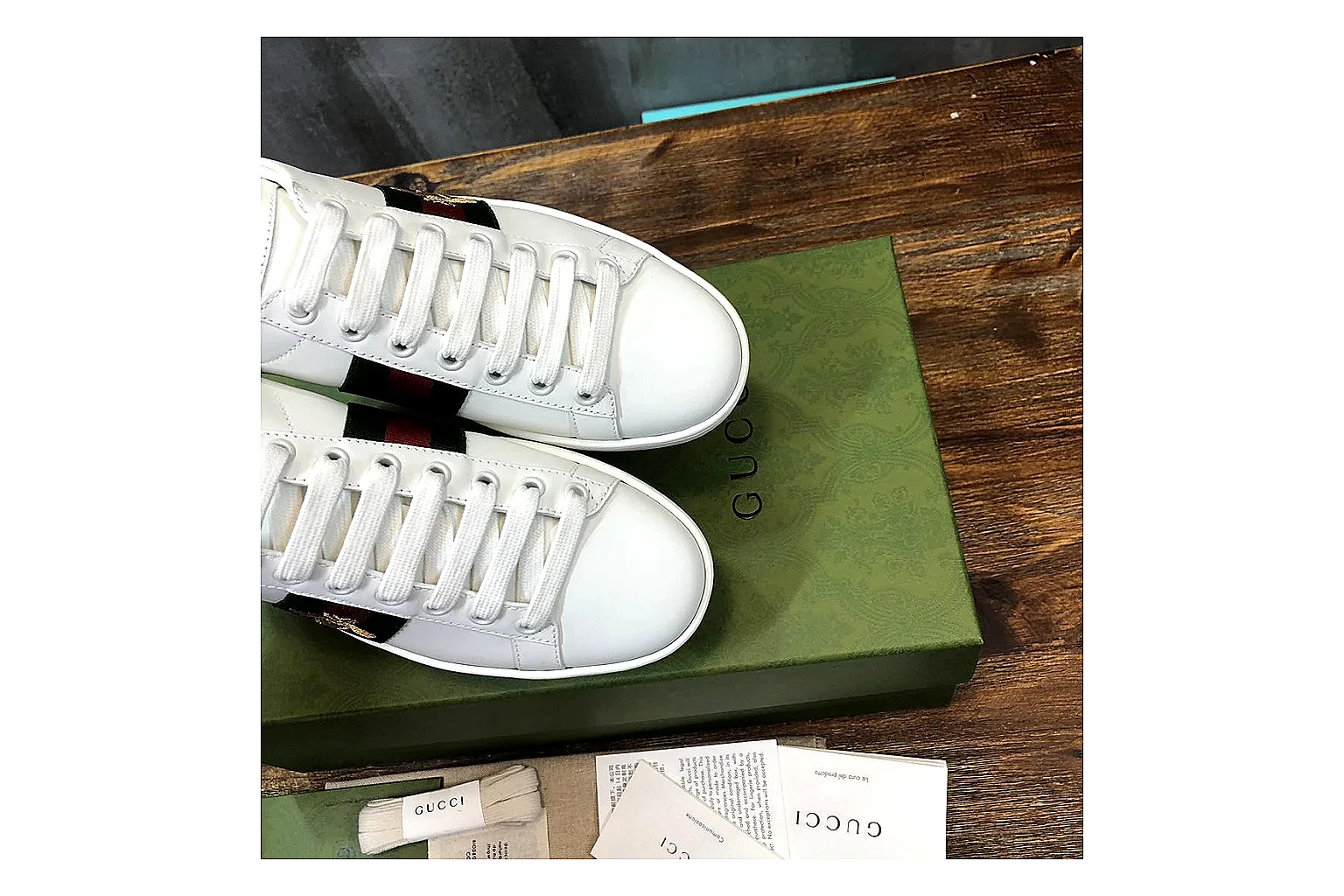 kakoqclab.com Gucci Ace White Red QC photo checklist six-photo gallery thumbnail 4