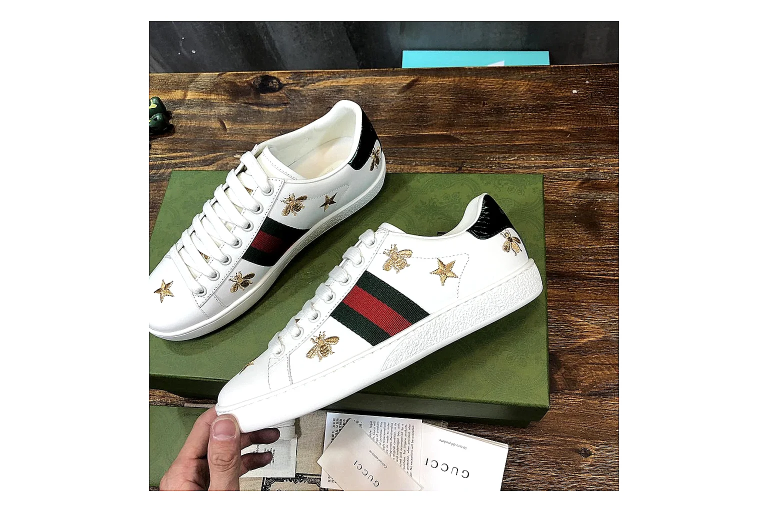 kakoqclab.com Gucci Ace White Red QC photo checklist six-photo gallery