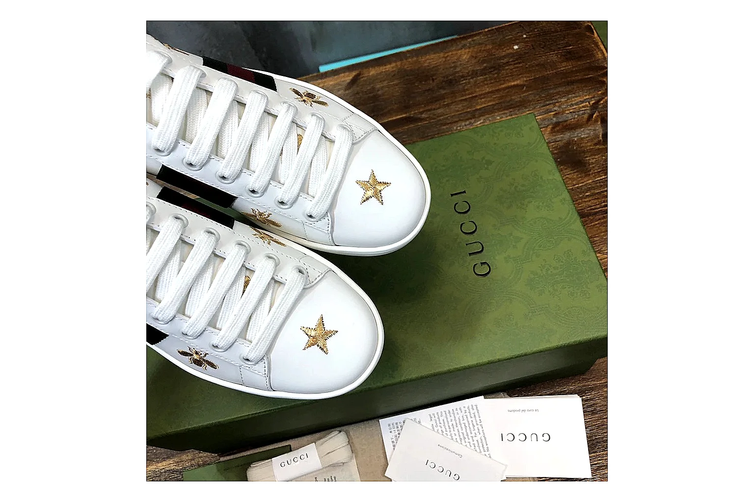 kakoqclab.com Gucci Ace White Red QC photo checklist six-photo gallery thumbnail 4