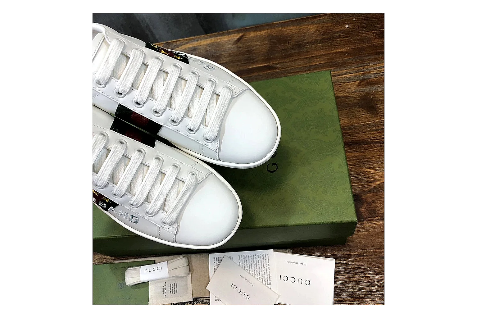 kakoqclab.com Gucci Ace White Red QC photo checklist six-photo gallery thumbnail 4