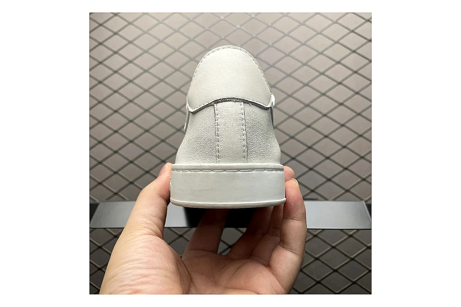 Gucci Ace White Web Stripe Sneaker QC photo showing white red gold ace web-stripe low-top with leather upper and low top shape thumbnail 6