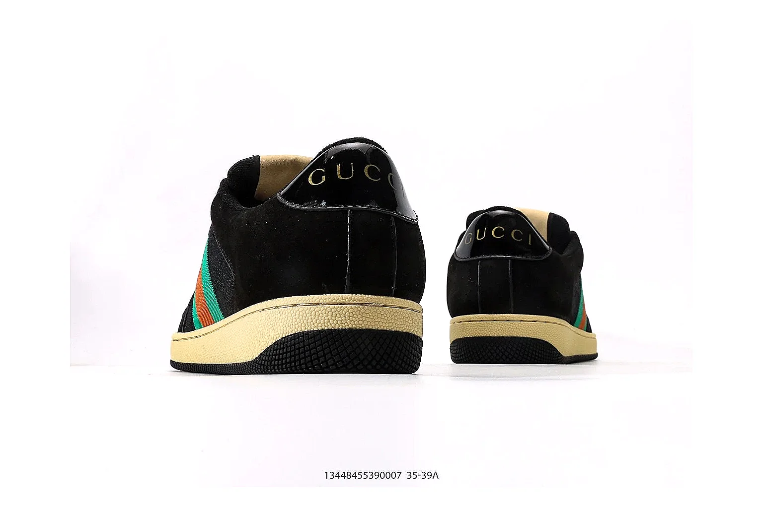 kakoqclab.com Gucci Web Low Top Black Green Red QC photo checklist six-photo gallery thumbnail 5
