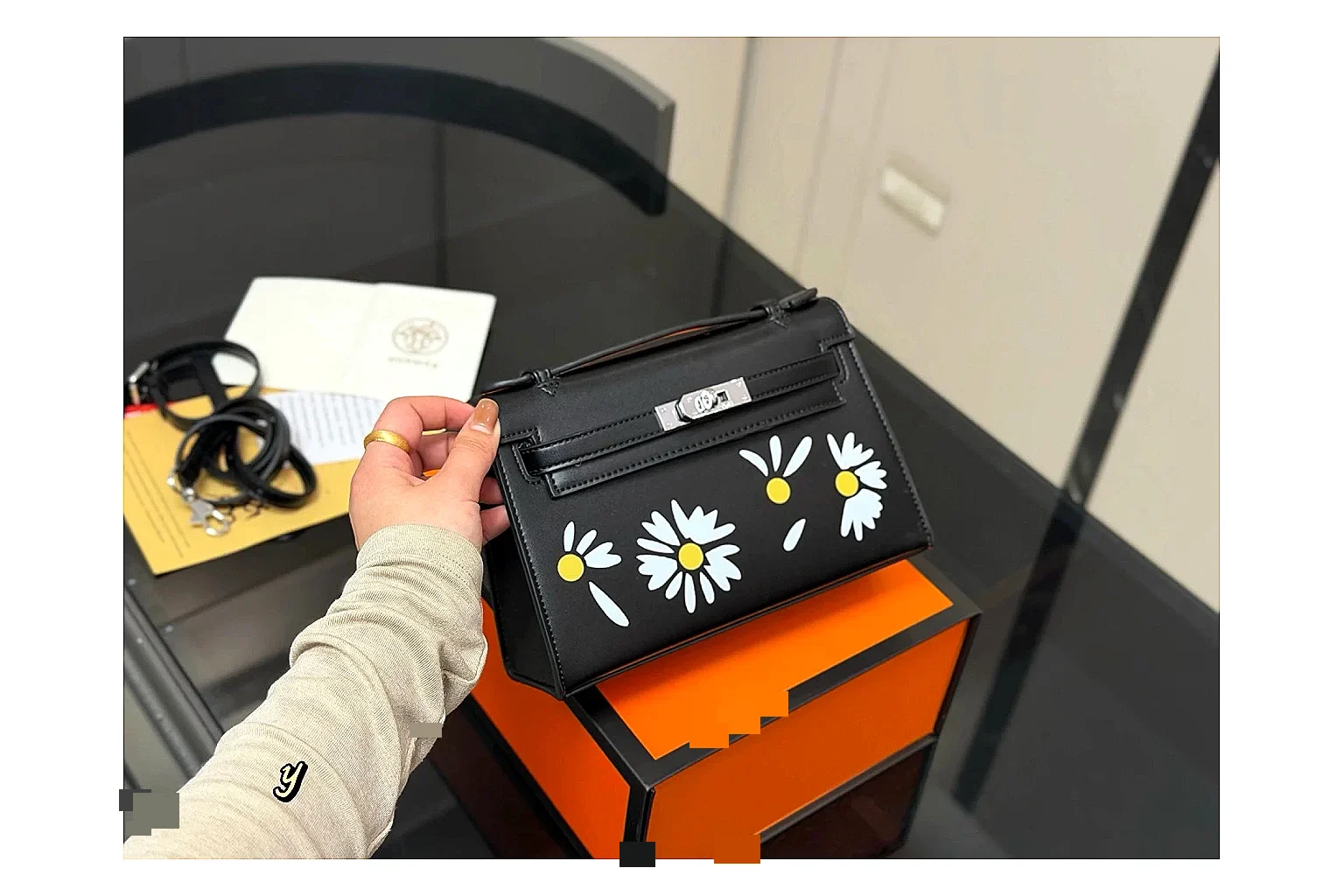 Hermes Daisy Kelly Black Bag QC photo reference SKU 1194080802