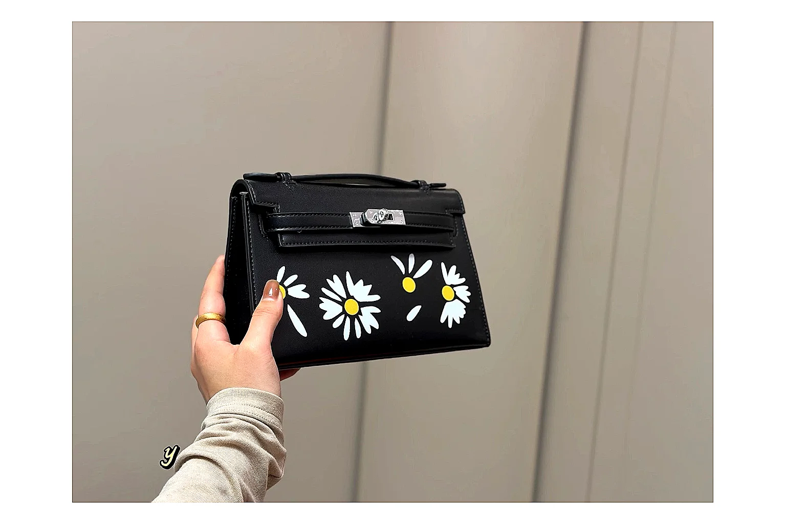 Hermes Daisy Kelly Black Bag QC photo reference SKU 1194080802 thumbnail 3