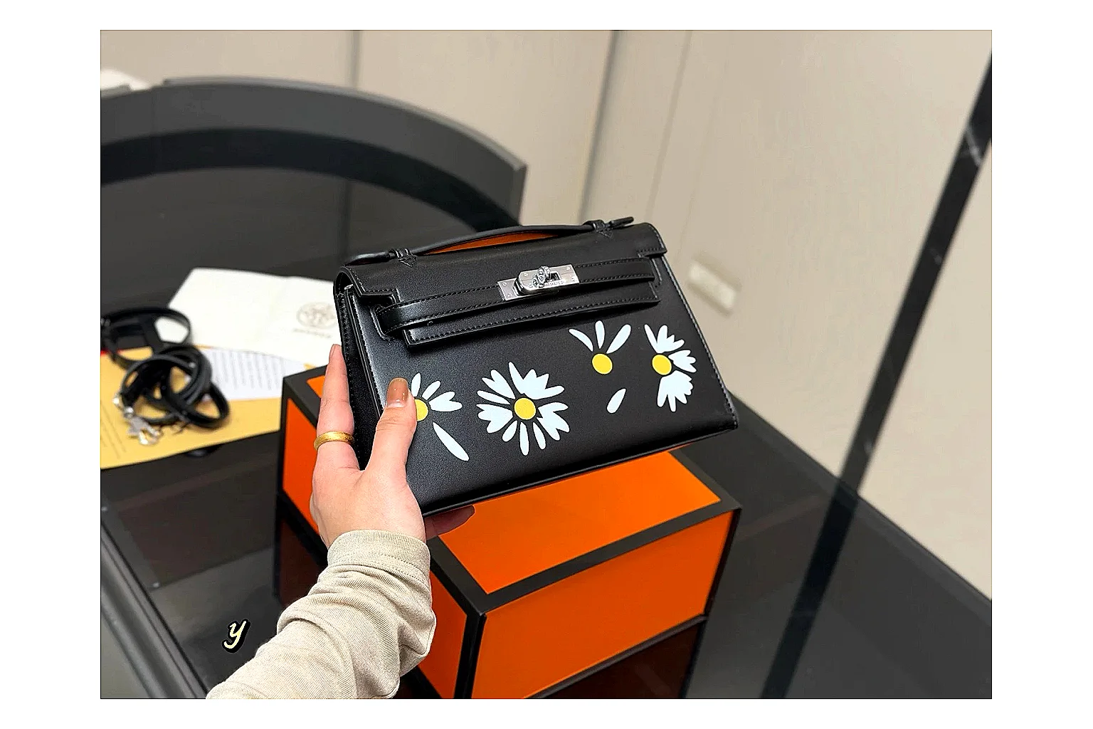 Hermes Daisy Kelly Black Bag QC photo reference SKU 1194080802 thumbnail 4