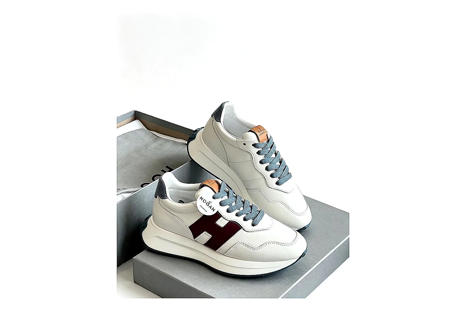 kakoqclab.com Hermes H Logo Low White Burgundy QC photo checklist six-photo gallery thumbnail 3