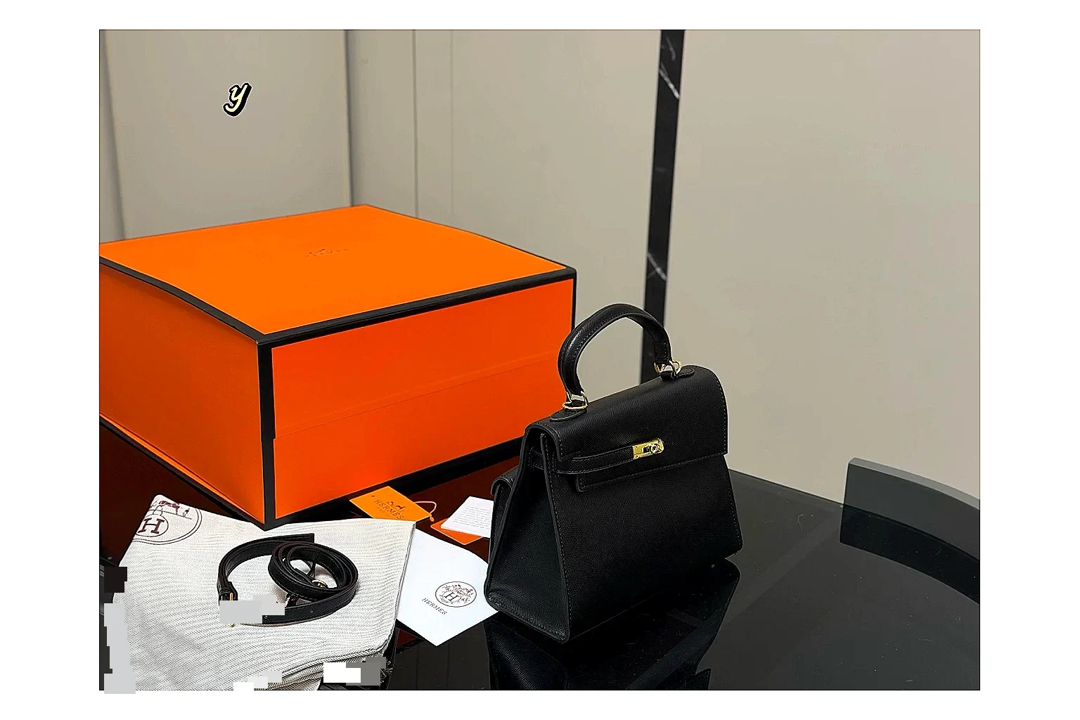 Hermes Kelly Black Mini Bag QC photo reference SKU 1194080849