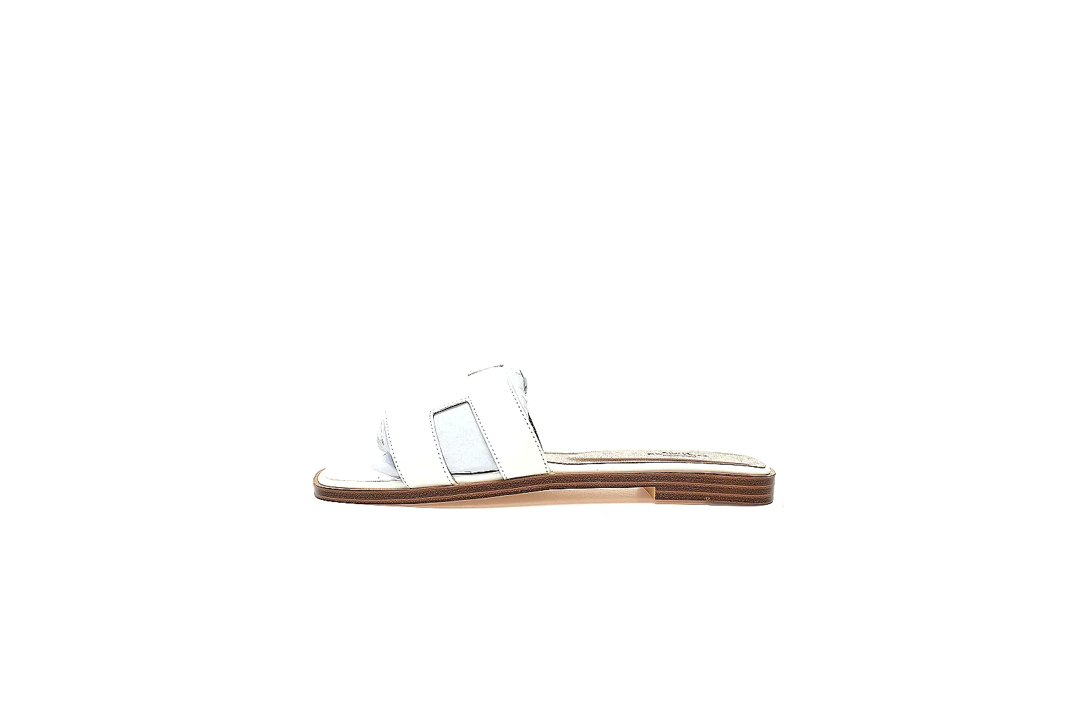 kakoqclab.com Hermes Oran White Slide 3953 white-brown slide image thumbnail 2