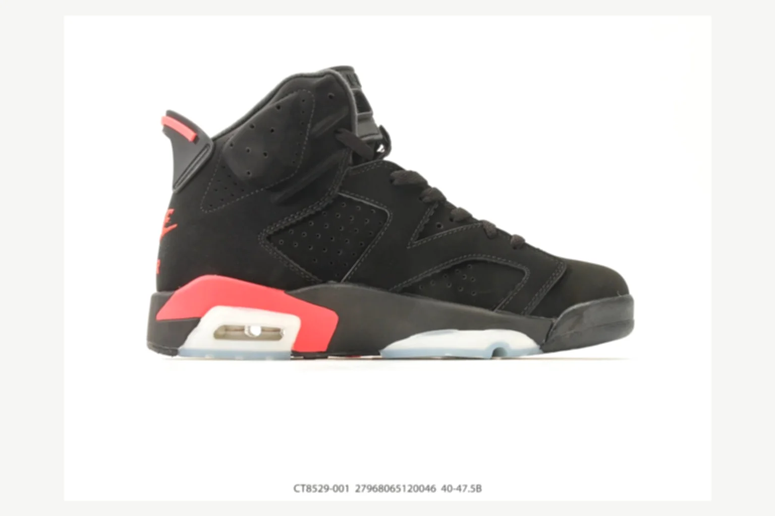Jordan Air Jordan 6 Retro Black Gray High Top QC photo reference SKU 1182167253 thumbnail 5