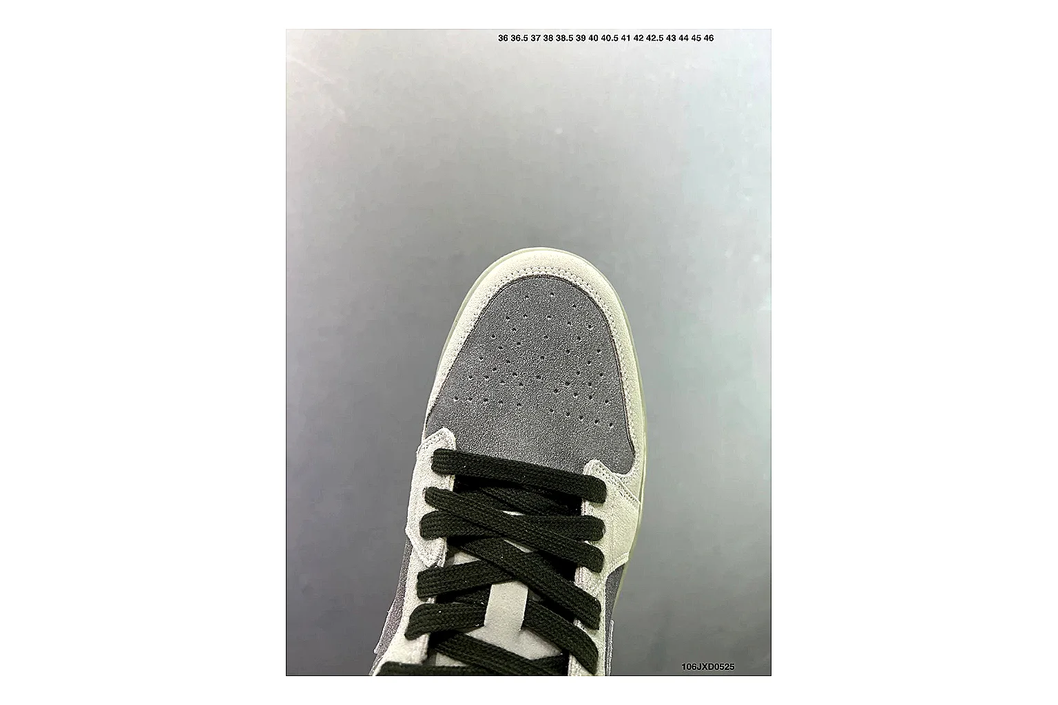 Jordan Air Jordan 1 Low Neutral Grey QC photo showing white leather upper, grey Swoosh, low-cut profile and light outsole for clean streetwear style thumbnail 3