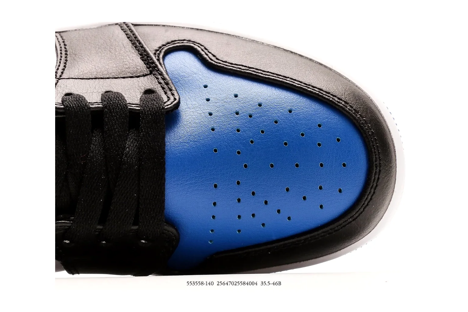 Jordan Air Jordan 1 Low Black Royal Blue retro basketball low six photo view thumbnail 4