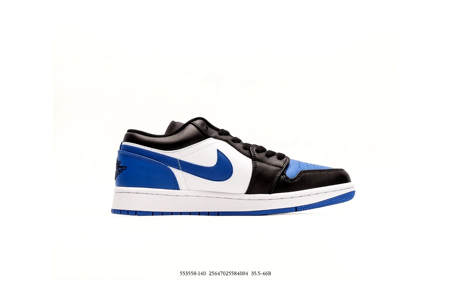 Jordan Air Jordan 1 Low Black Royal Blue retro basketball low six photo view thumbnail 5