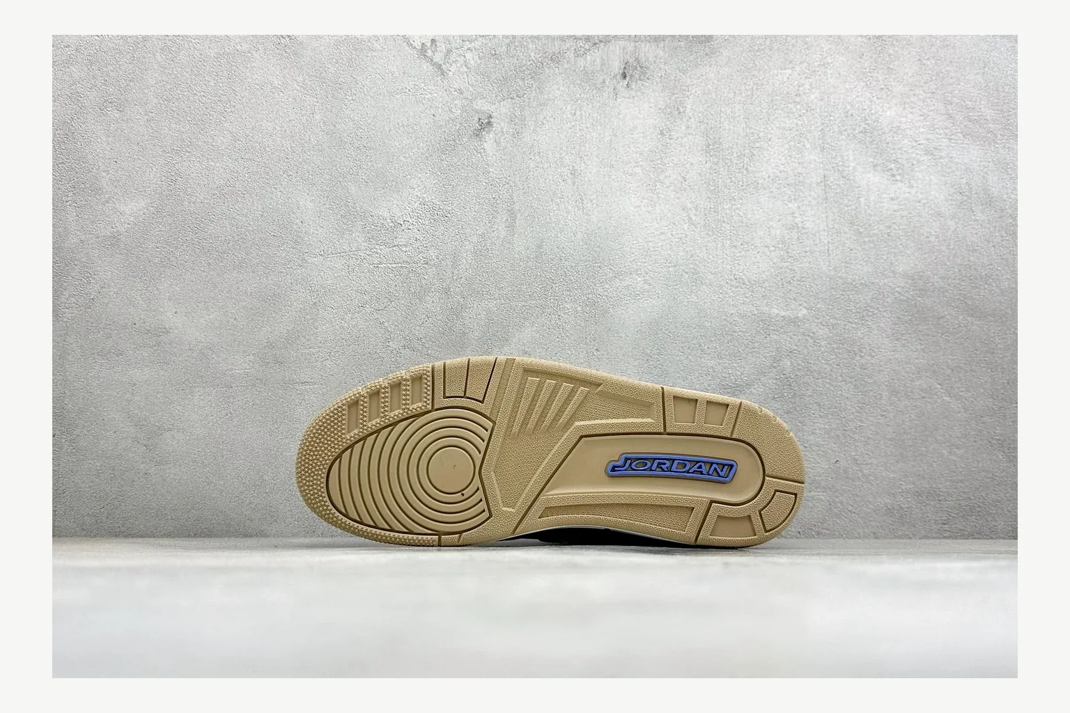 Jordan Air Jordan 4 Blue Sneaker QC photo showing white blue air jordan 4 retro with mixed-material upper and low-profile shape thumbnail 2