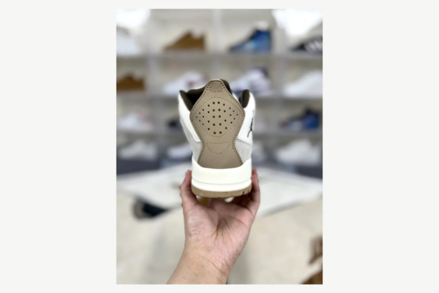 Jordan Courtside 23 Brown Cream Mid Top QC photo reference SKU 1194924459